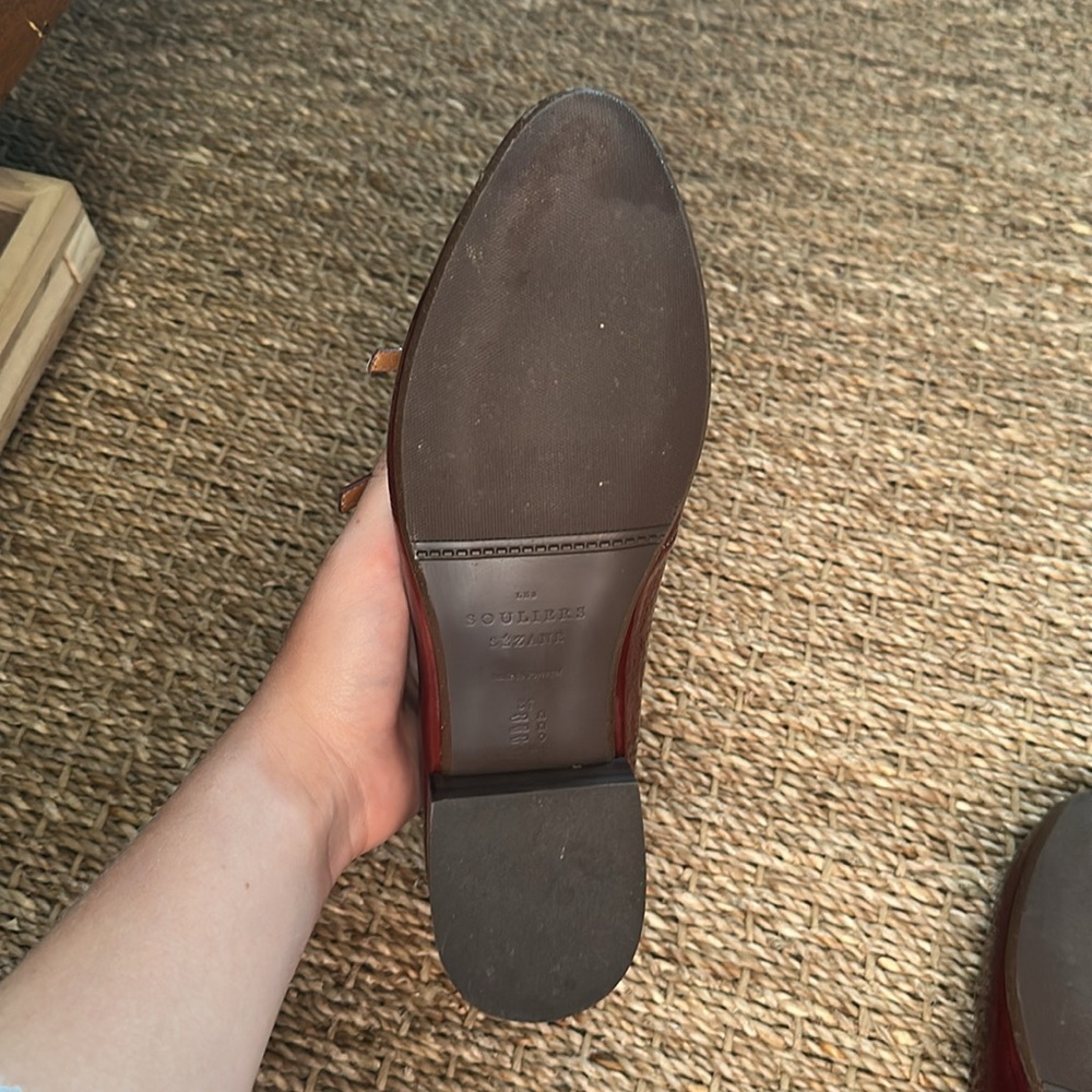 Sezane Ninon Low Ballerinas Patent Mahogany - Size 6,5 - Picture 7 of 9